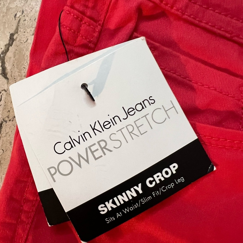 NWT Calvin Klein Skinny Cropped Jeans Size 8 - Picture 4 of 9